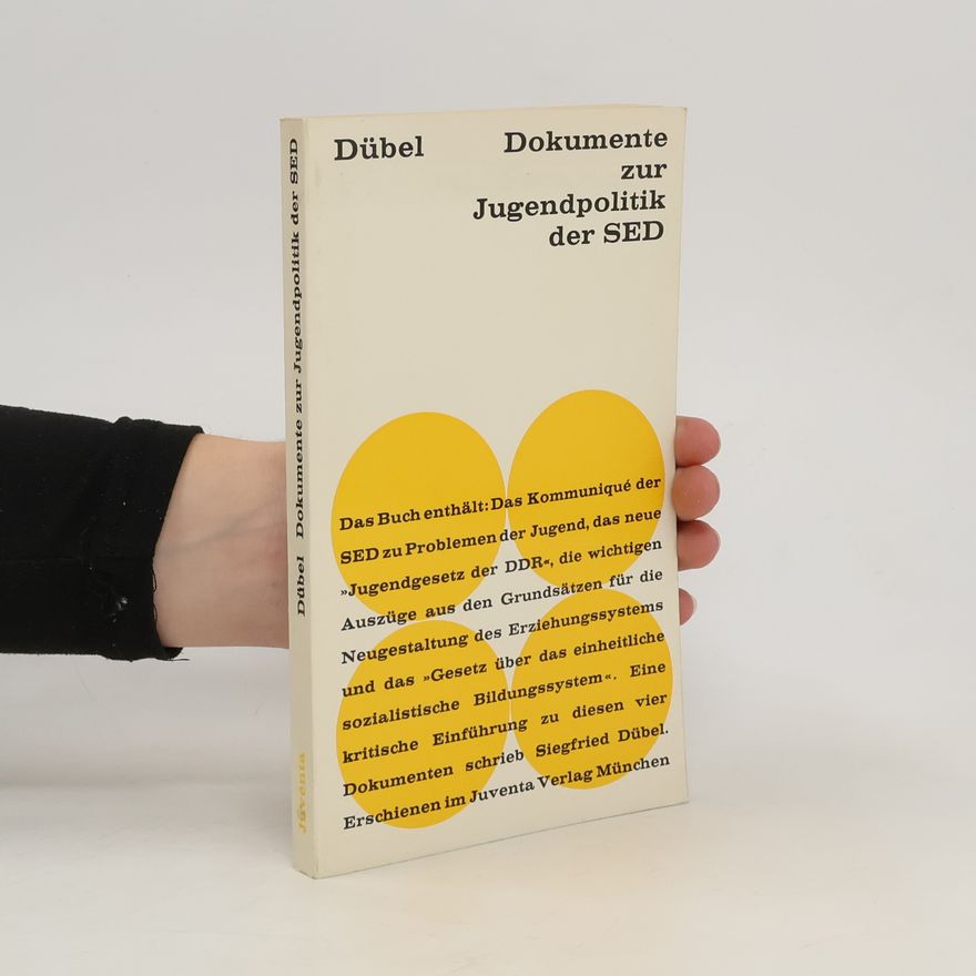 Autorenkollektiv Dokumente zur Jugendpolitik der SED