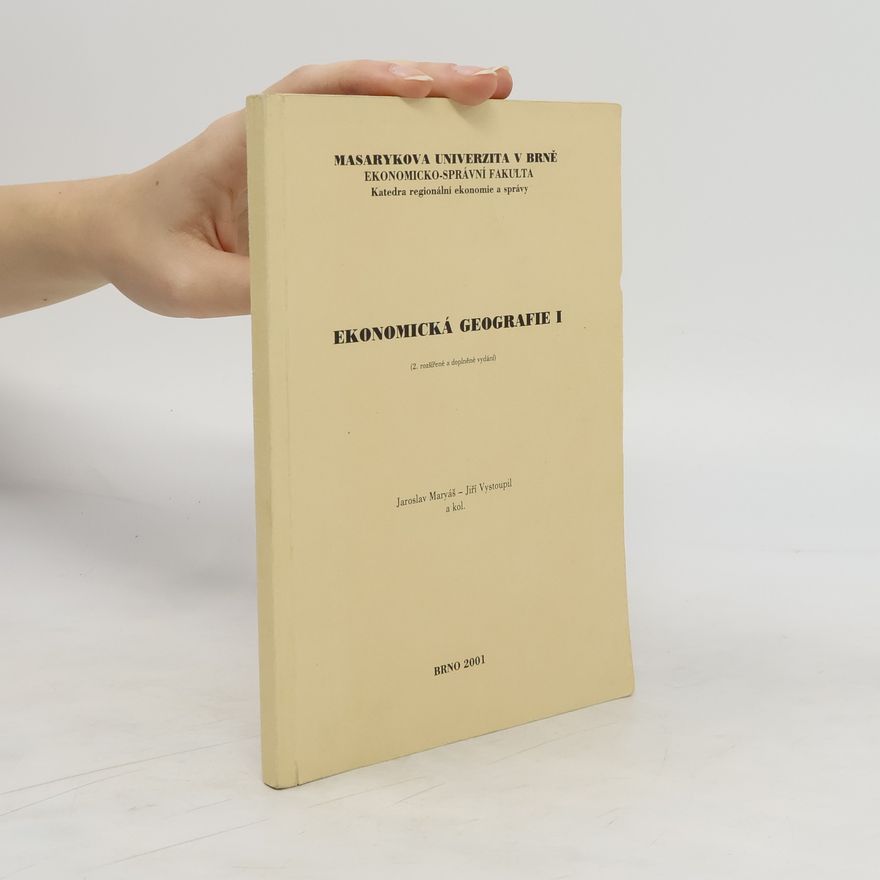 Jiří Vystoupil Ekonomická geografie I