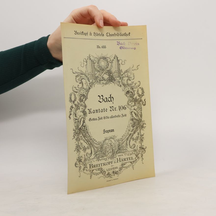Kolektiv autorů Breitkopf & Härtels Chorbibliothek Nr. 655. Bach, Katane Nr. 106