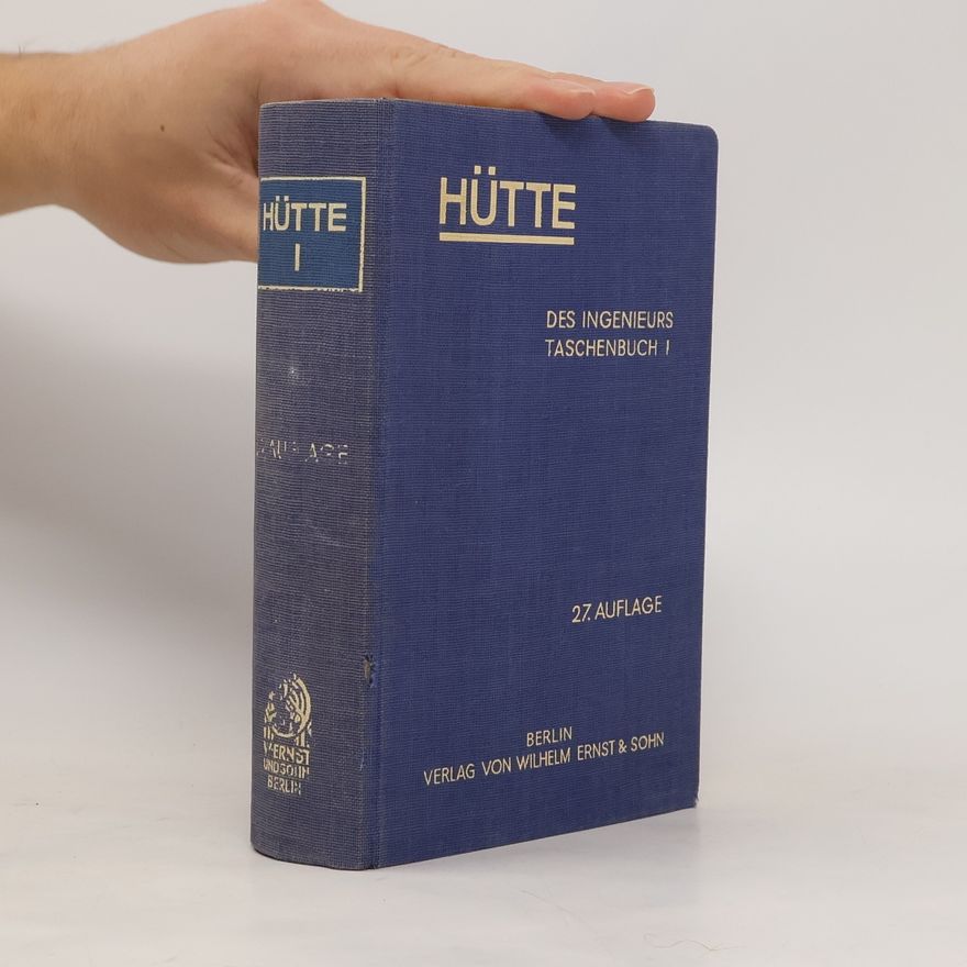Collectif d'auteurs Hütte. Des Ingeniurs Taschenbuch I