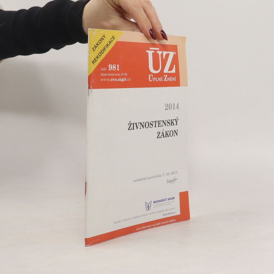 Kolektiv autorů Živnostenský zákon