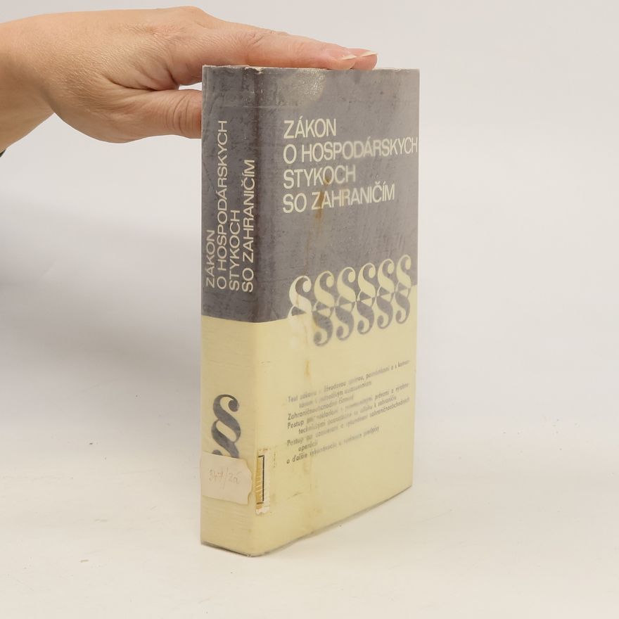 Autorenkollektiv Zákon o hospodárskych stykoch so zahraničím