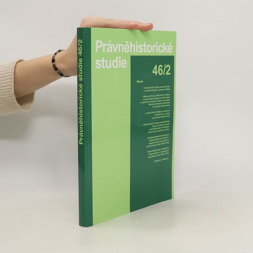 Collectif d'auteurs Právněhistorické studie 46/2
