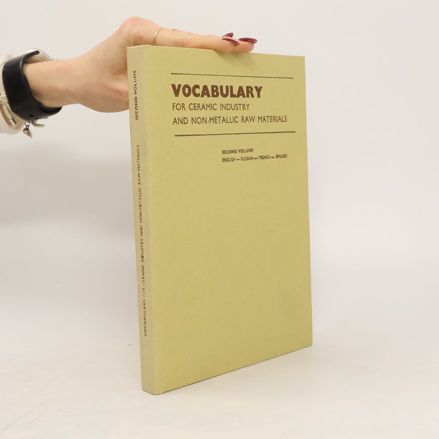 Autorenkollektiv Vocabulary for Ceramic Industry and Non-Metallic Raw Materials