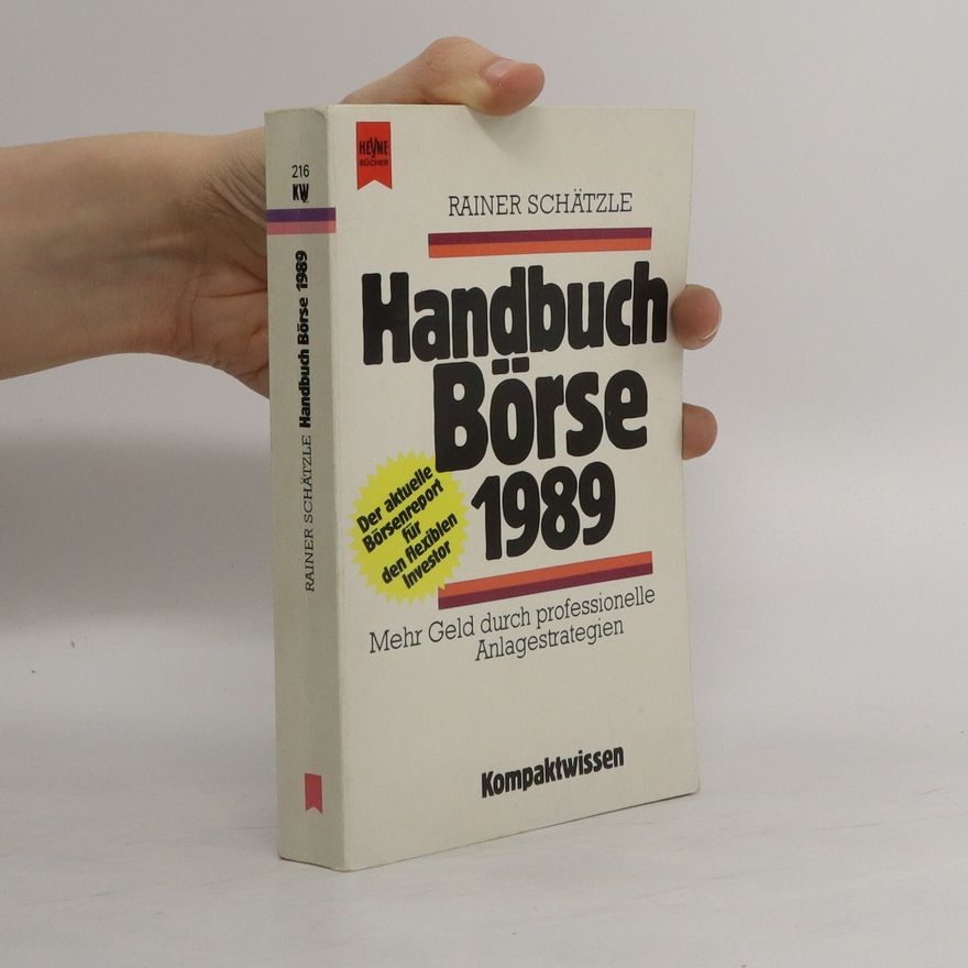 Rainer Schätzle Handbuch Börse 1989
