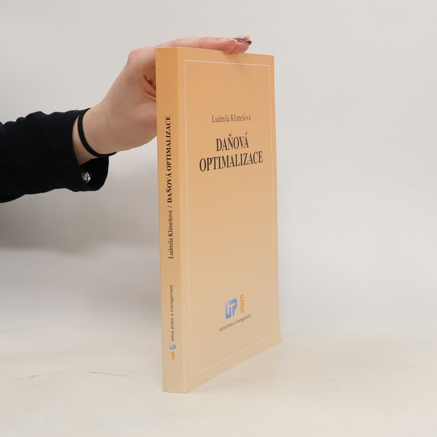 Ludmila Klimešová Daňová optimalizace
