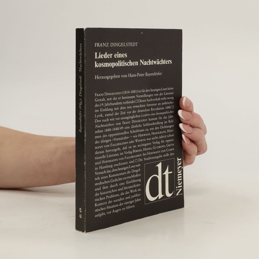 Franz von Dingelstedt Lieder eines kosmopolitischen Nachtwächters