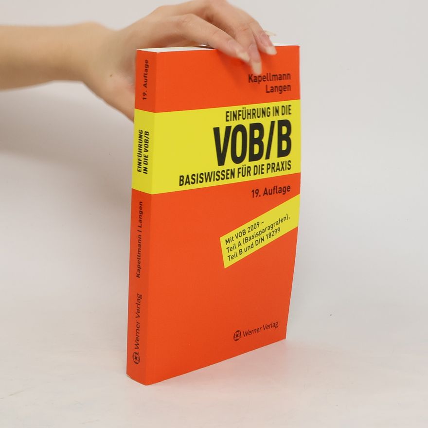 Klaus D. Kapellmann Einführung in die VOB,B