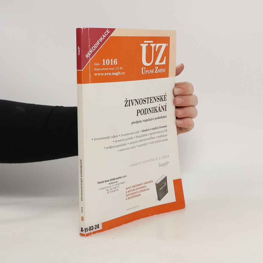 Kolektív autorov ÚZ č. 1016 Živnostenské podnikání