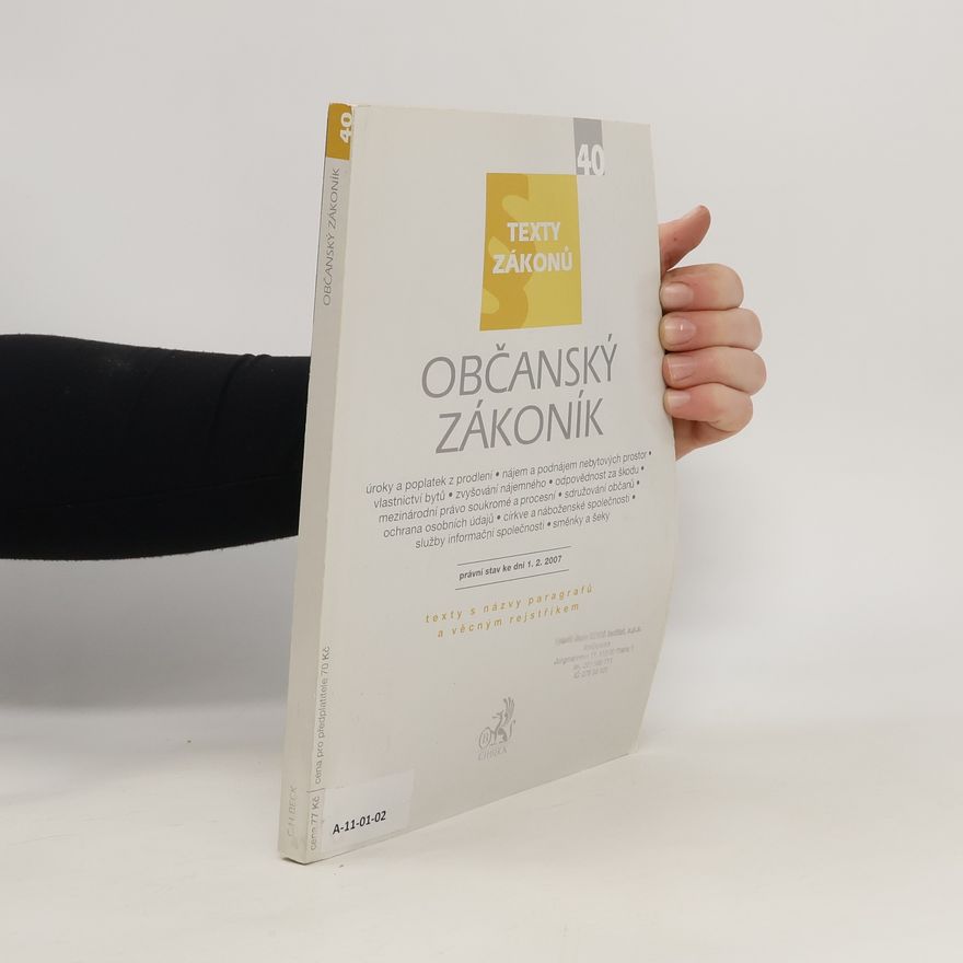 Kolektiv autorů Občanský zákoník 40.