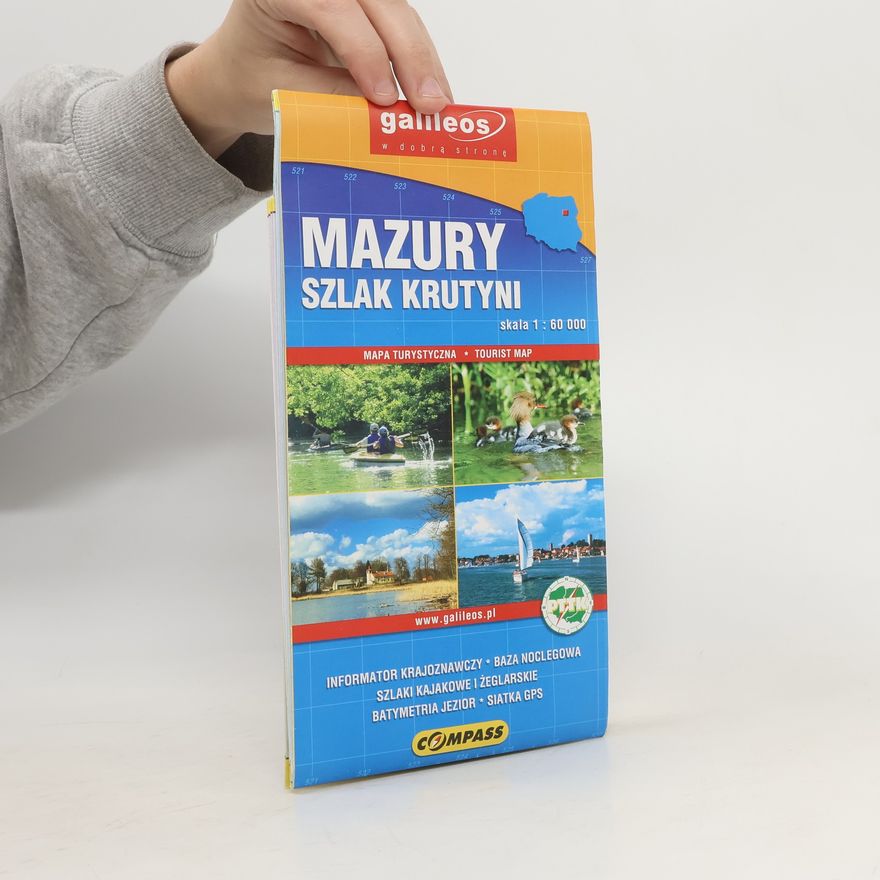 Kolektív autorov Mazury. Szlak Krutyni. Skala 1: 60 000
