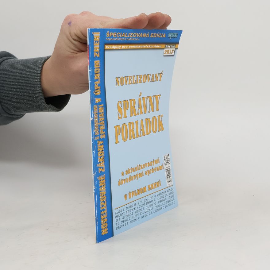 Kolektiv autorů Novelizovaný správny poriadok