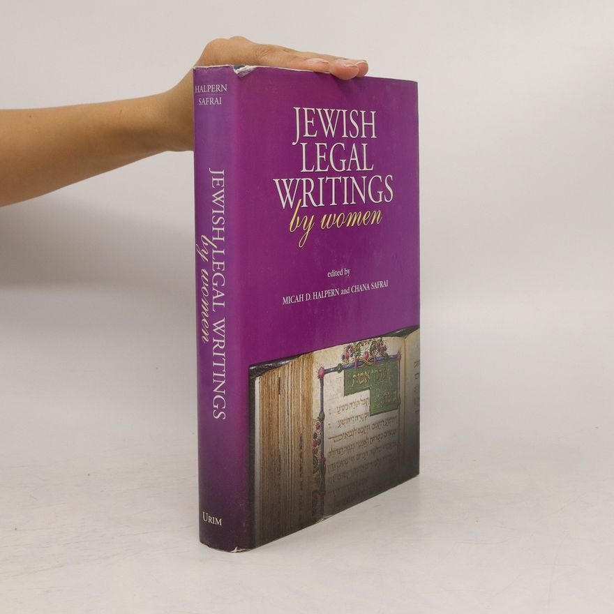 Chana Safrai Jewish Legal Writings by Women