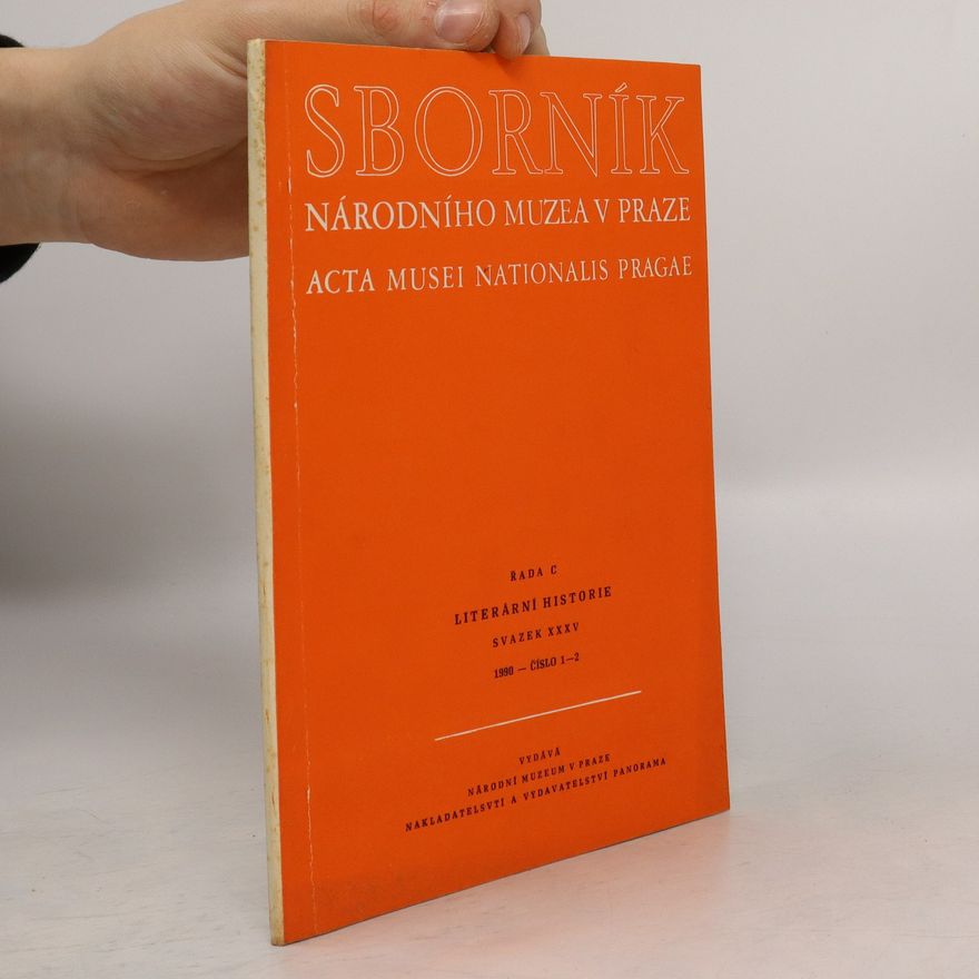 Autorenkollektiv Sborník Národního muzea v Praze