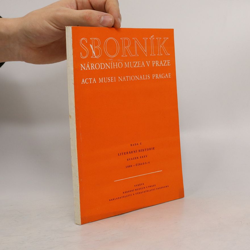 Collectif d'auteurs Sborník Národního muzea v Praze 3-4/1990