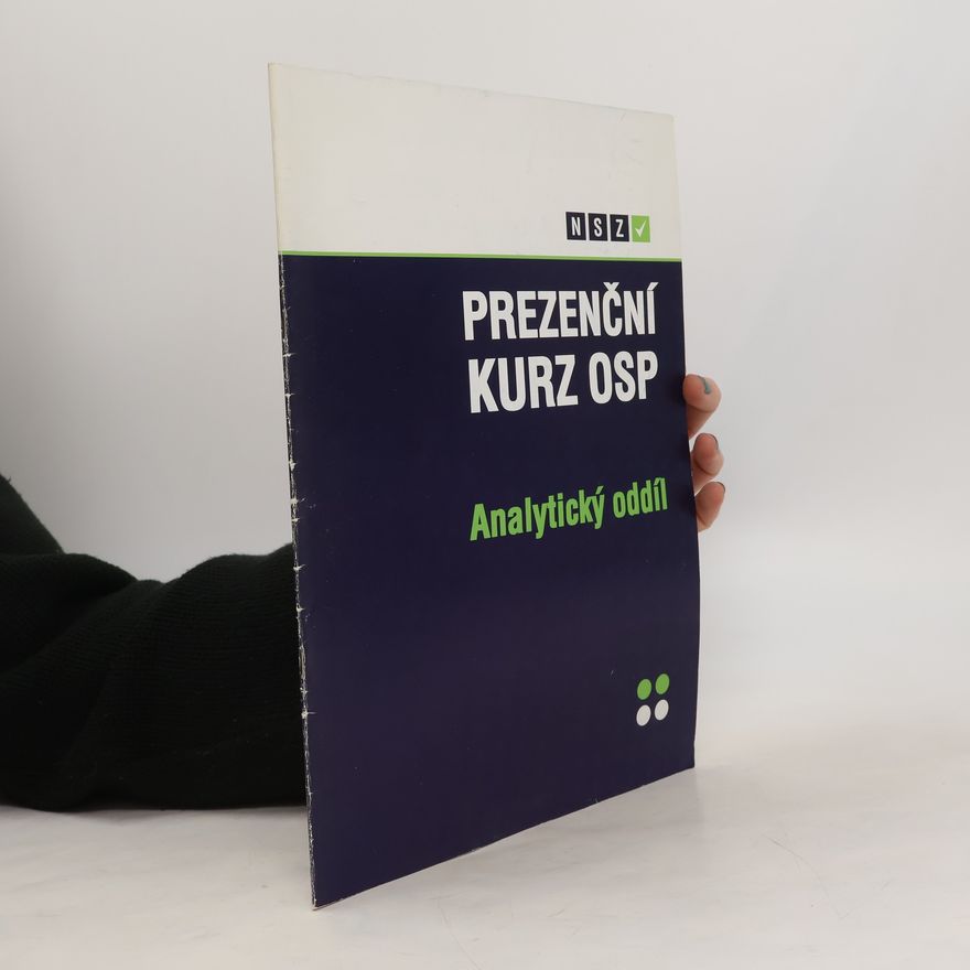 Autorenkollektiv Prezenční kurz OSP. Analytický oddíl