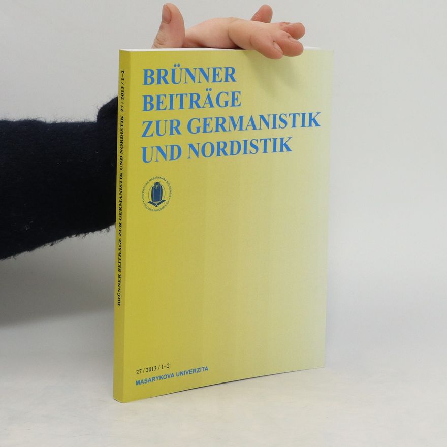 Various authors Brünner Beiträge zur Germanistik und Nordistik