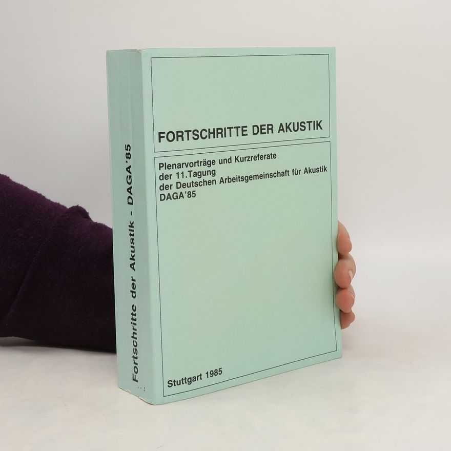 Kolektiv autorů Fortschritte der Akustik