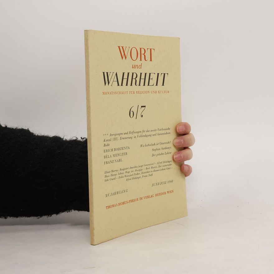 Kolektiv autorů Wort und Wahrheit. Zeitschrift für religion und kultur 6/7