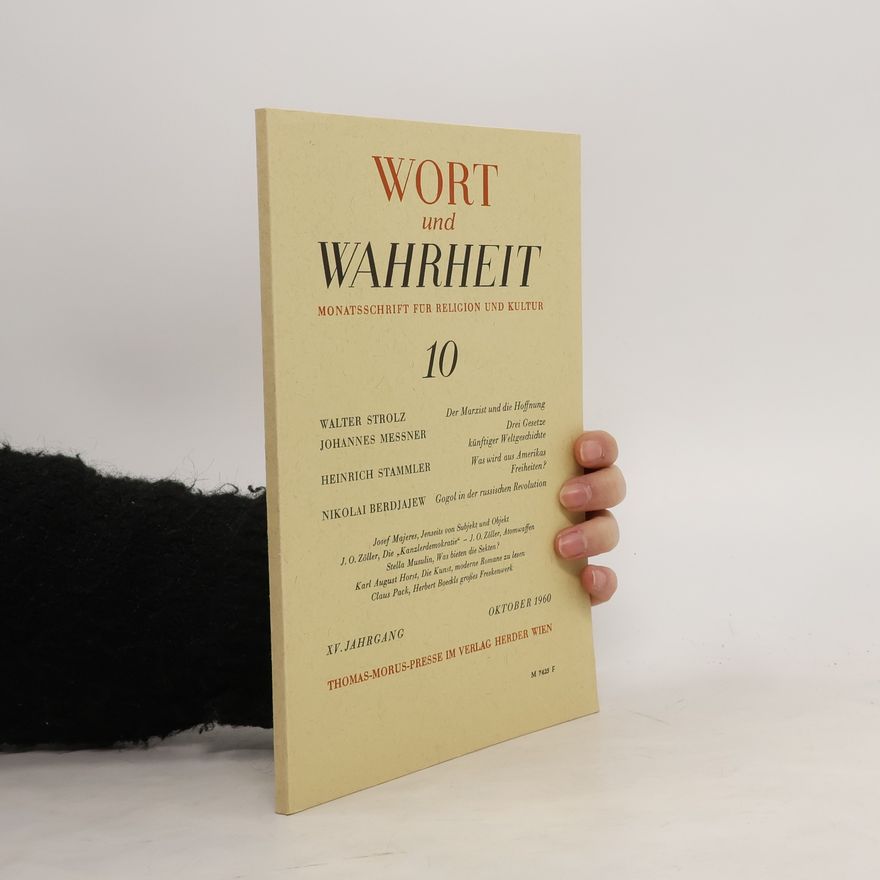 Autorenkollektiv Wort und Wahrheit. Monatsschrift für religion und kultur 4