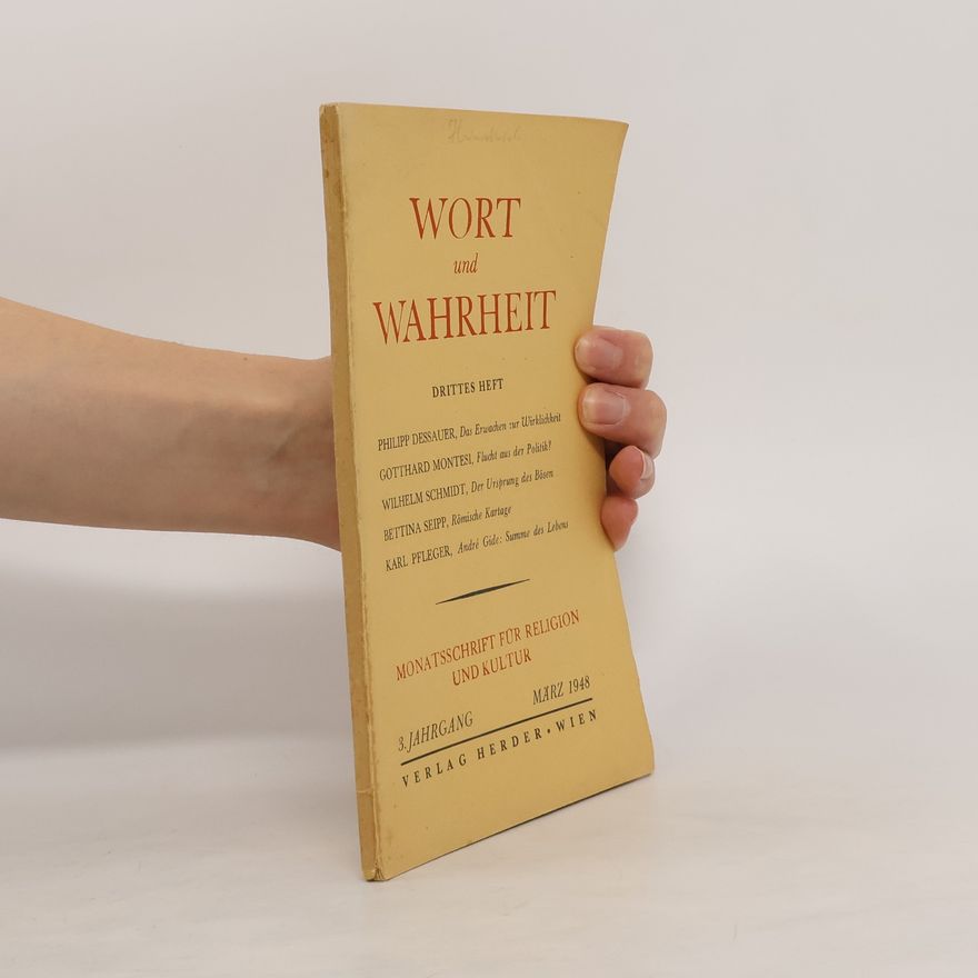 Autorenkollektiv Wort und Wahrheit Drittes Heft
