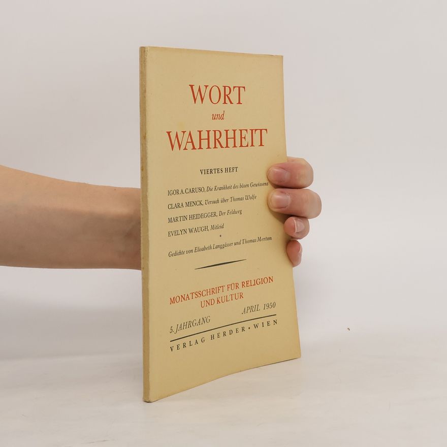 Kolektiv autorů Wort und Wahrheit. Viertes Heft
