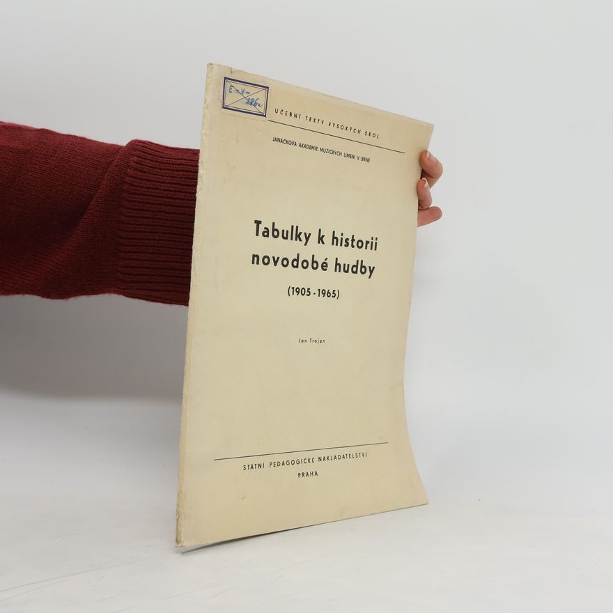 Jan Trojan Tabulky k historii novodobé hudby : 1905-1965