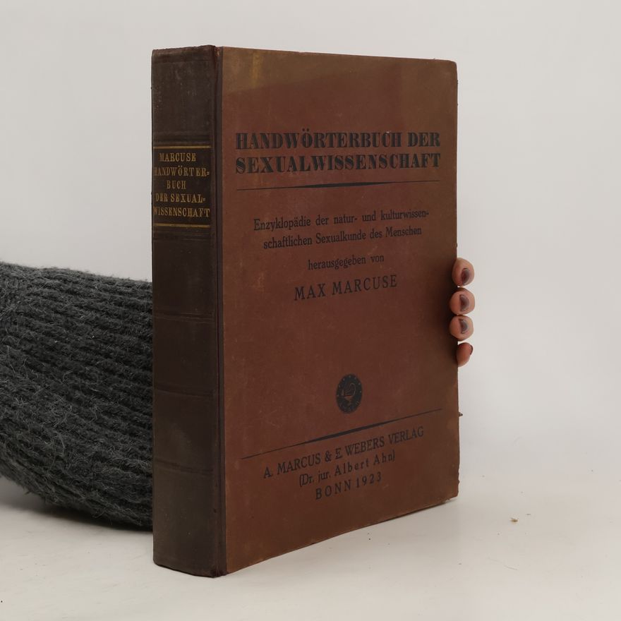 Max Marcuse Handwörterbuch der Sexualwissenschaft