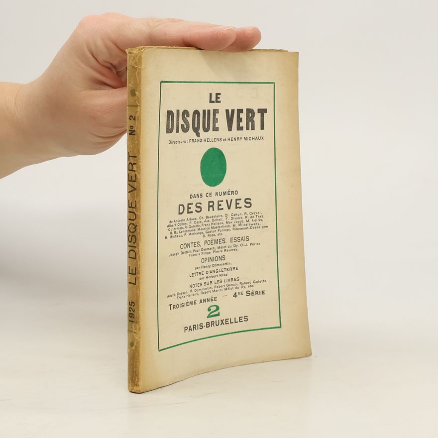 Franz Hellens Le disque vert. 2/1925