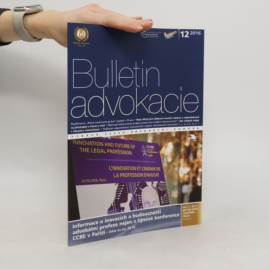Kolektiv autorů Bulletin advokacie 12/2016