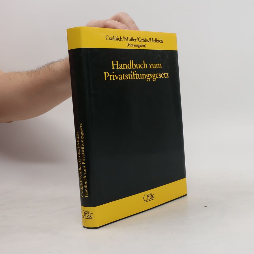 Peter Csoklich Handbuch zum Privatstiftungsgesetz