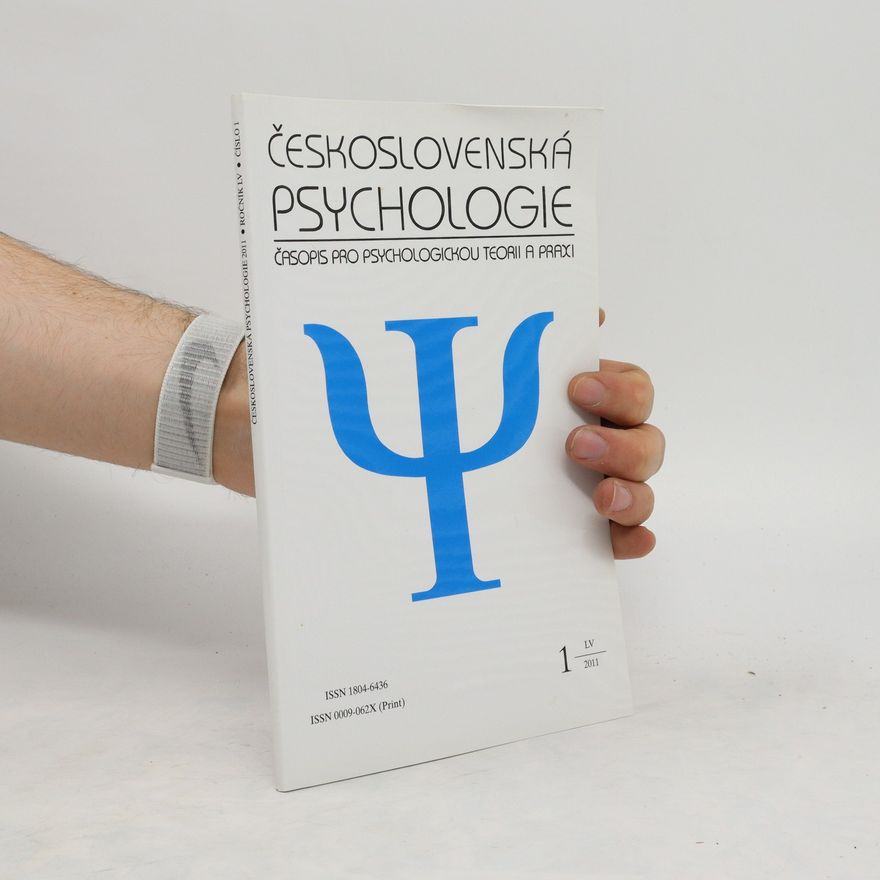 Kolektiv autorů Československá psychologie 1