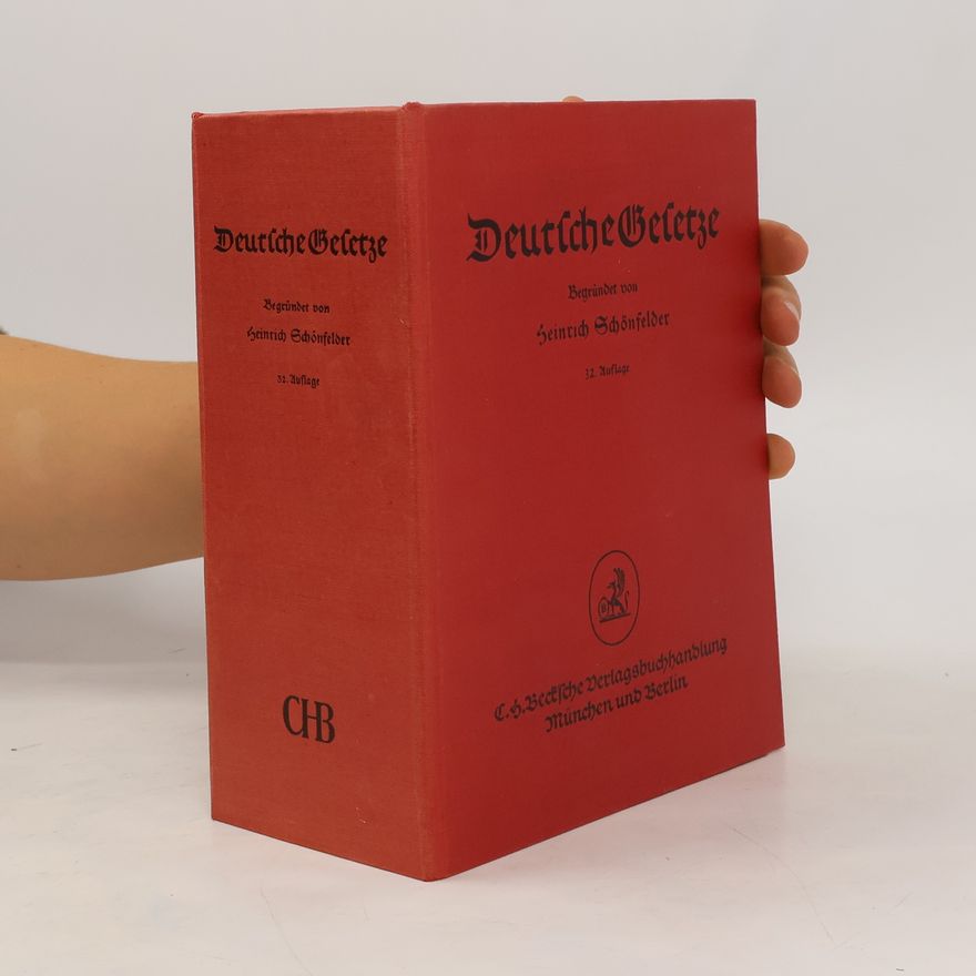 Heinrich Schönfelder Deutsche Gesetze