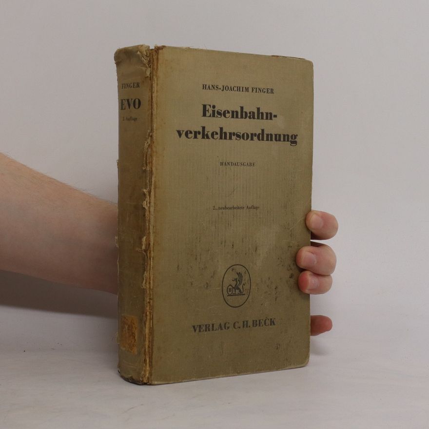 Hans-Joachim Finger Eisenbahnverkehrsordnung