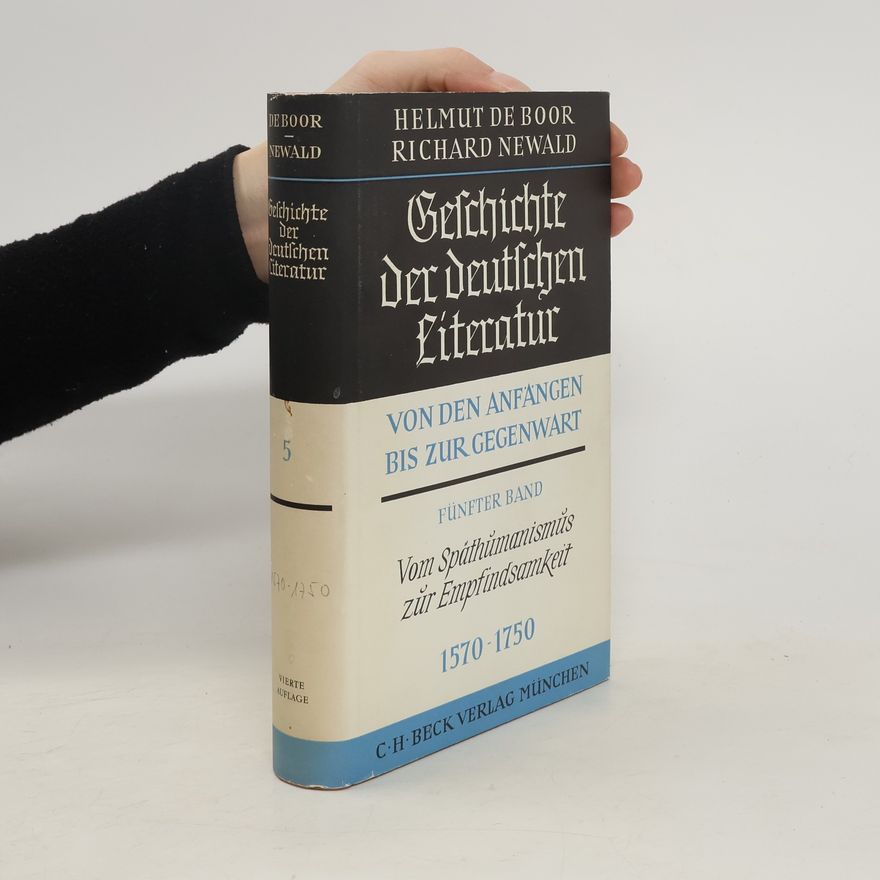 Helmut de Boor Geschichte der deutschen Literatur. Band 5