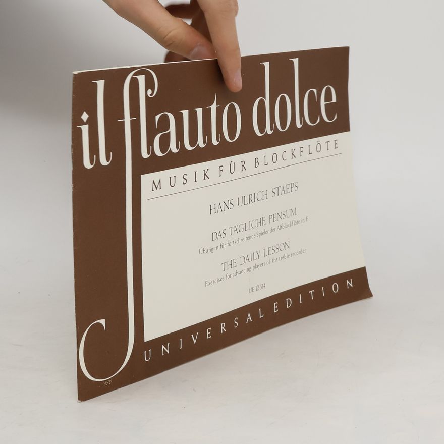 Hans Ulrich Staeps Il flauto dolce. Musik für Blockflöte
