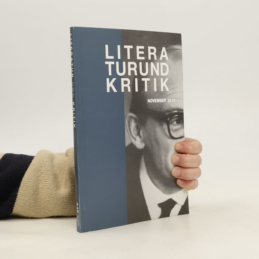 Karl-Markus Gauß Literatur und Kritik. November 2010