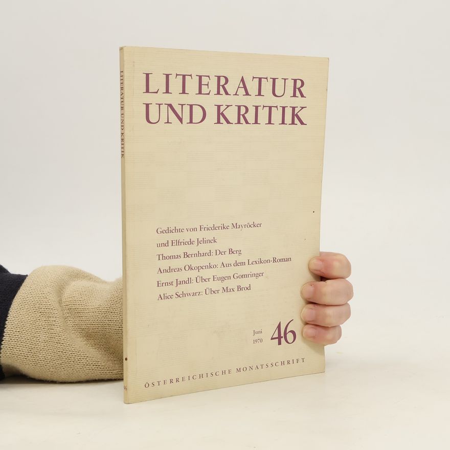 Various authors Literatur und Kritik 6/1970