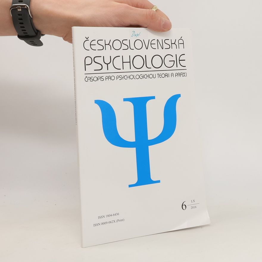 Various authors Československá psychologie 6/2016