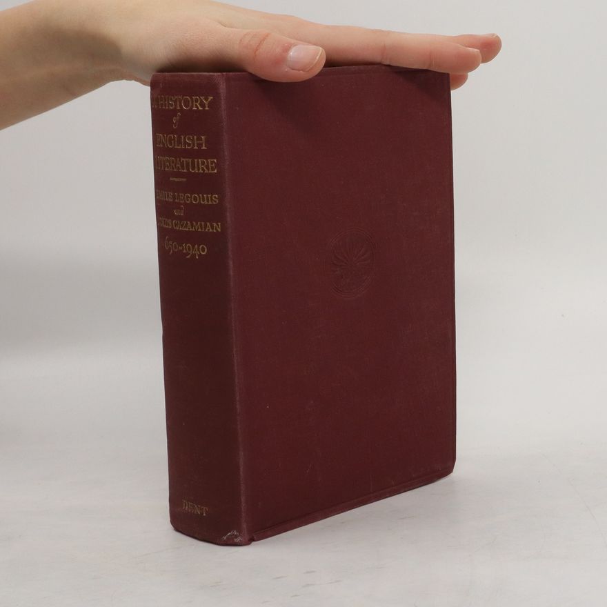 Louis Cazamian A History of English Literature