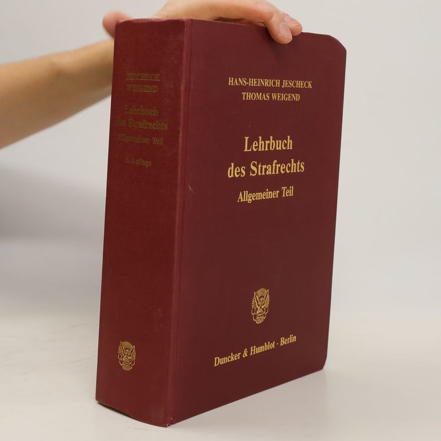 Various authors Lehrbuch des Strafrechts, Allgemeiner Teil
