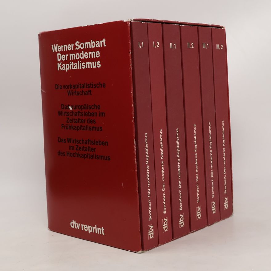 Werner Sombart Der Moderne Kapitalismus I-III (6 Bund, box)