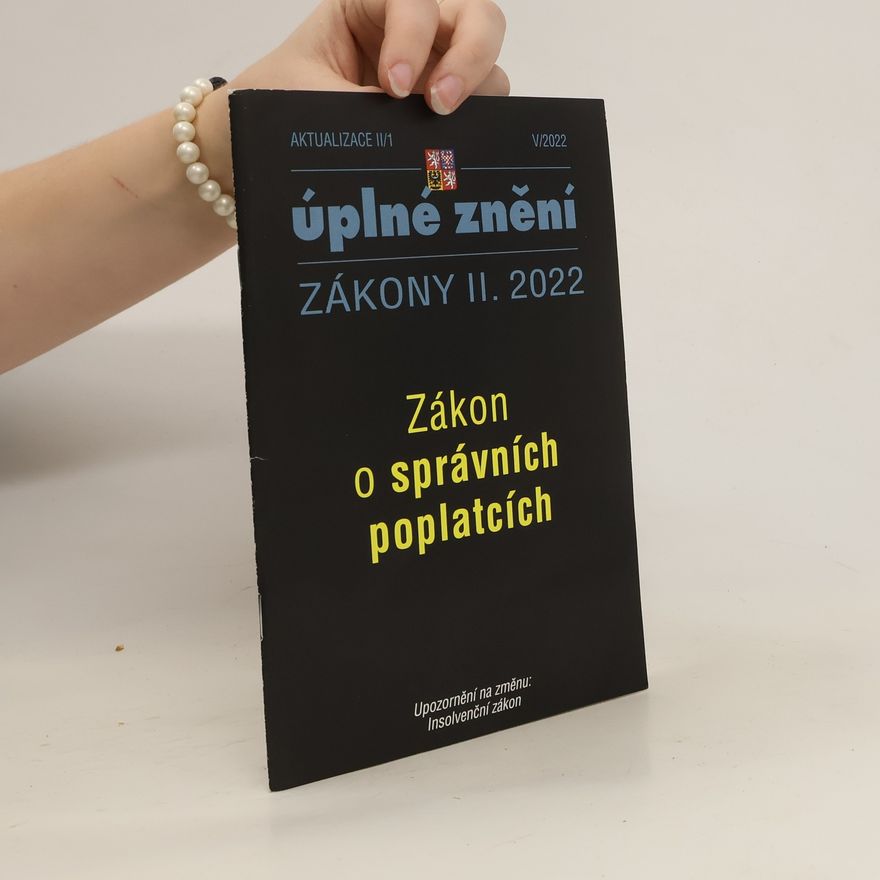 Kolektív autorov Zákony II. 2022. Zákon o správních poplatcích
