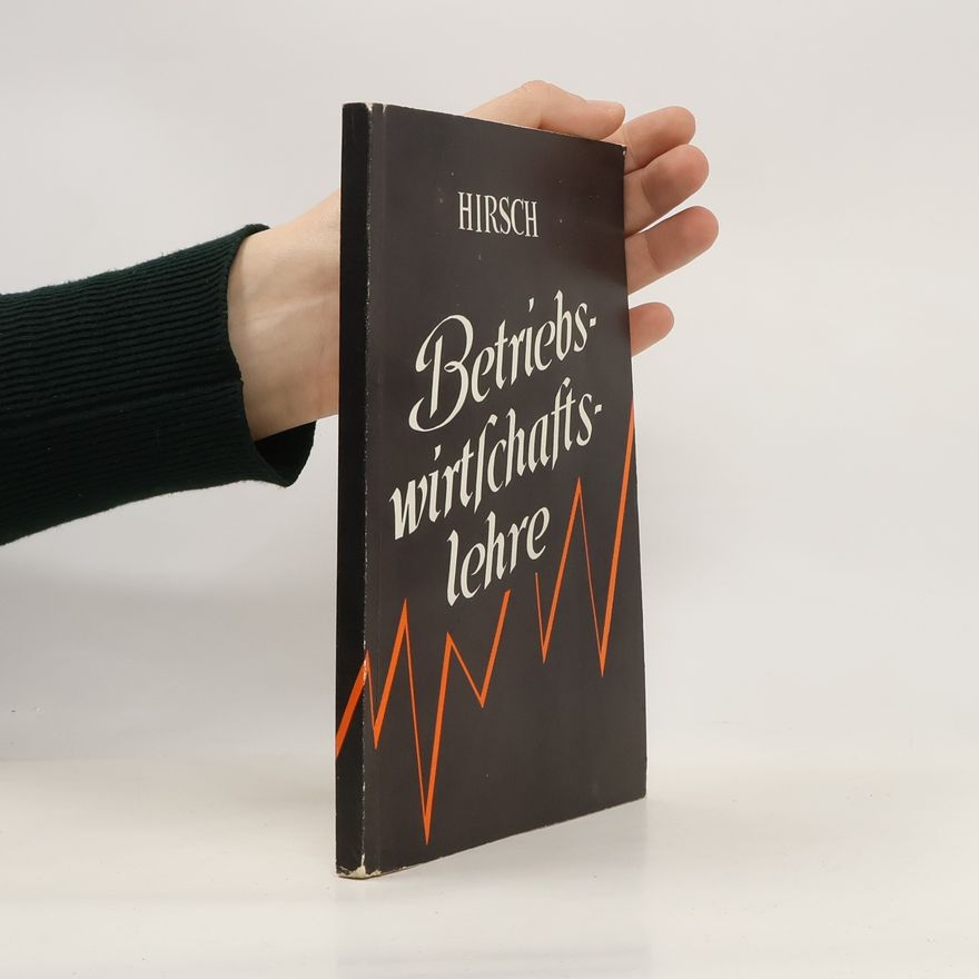Josef Hirsch Betriebswirtschaftslehre