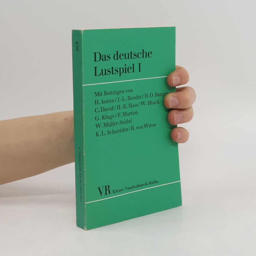 Autorenkollektiv Das deutsche Lustspiel I