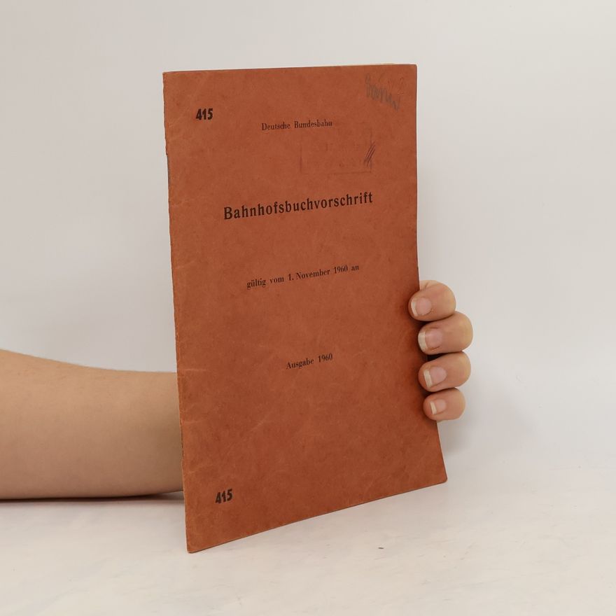 Autorenkollektiv Bahnhofsbuchvorschrift