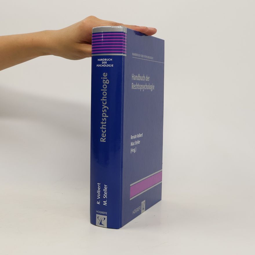 Renate Volbert Handbuch der Rechtspsychologie