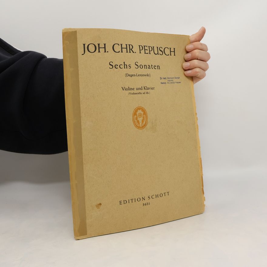 John Christopher Pepusch Sechs Sonaten