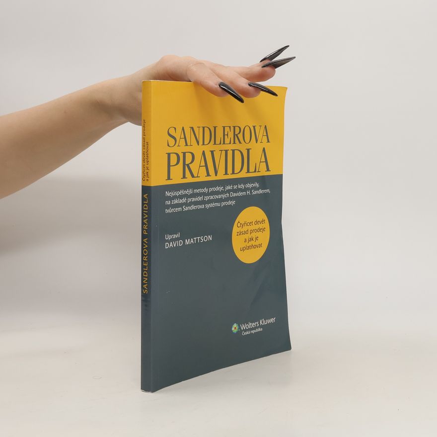David H. Sandler Sandlerova pravidla
