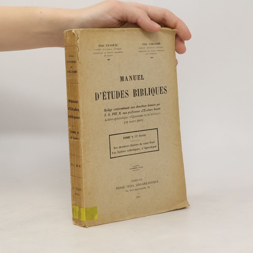 Kolektiv autorů Manuel D’études Bibliques